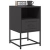 vidaXL Bedside Cabinets 2 pcs Black 36x39x60.5 cm Steel