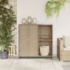 vidaXL Storage Cabinet with Shelf Beige 100 x 36 x 102 cm Rattan