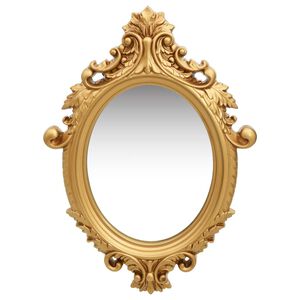 vidaXL Wall Mirror Castle Style 56x76 cm Gold