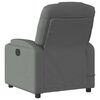 vidaXL Electric Massage Recliner Chair Dark Grey Fabric