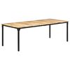 vidaXL Dining Table 220x100x76 cm Rough Mango Wood