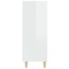 vidaXL Sideboard High Gloss White 69.5x32.5x90 cm Engineered Wood