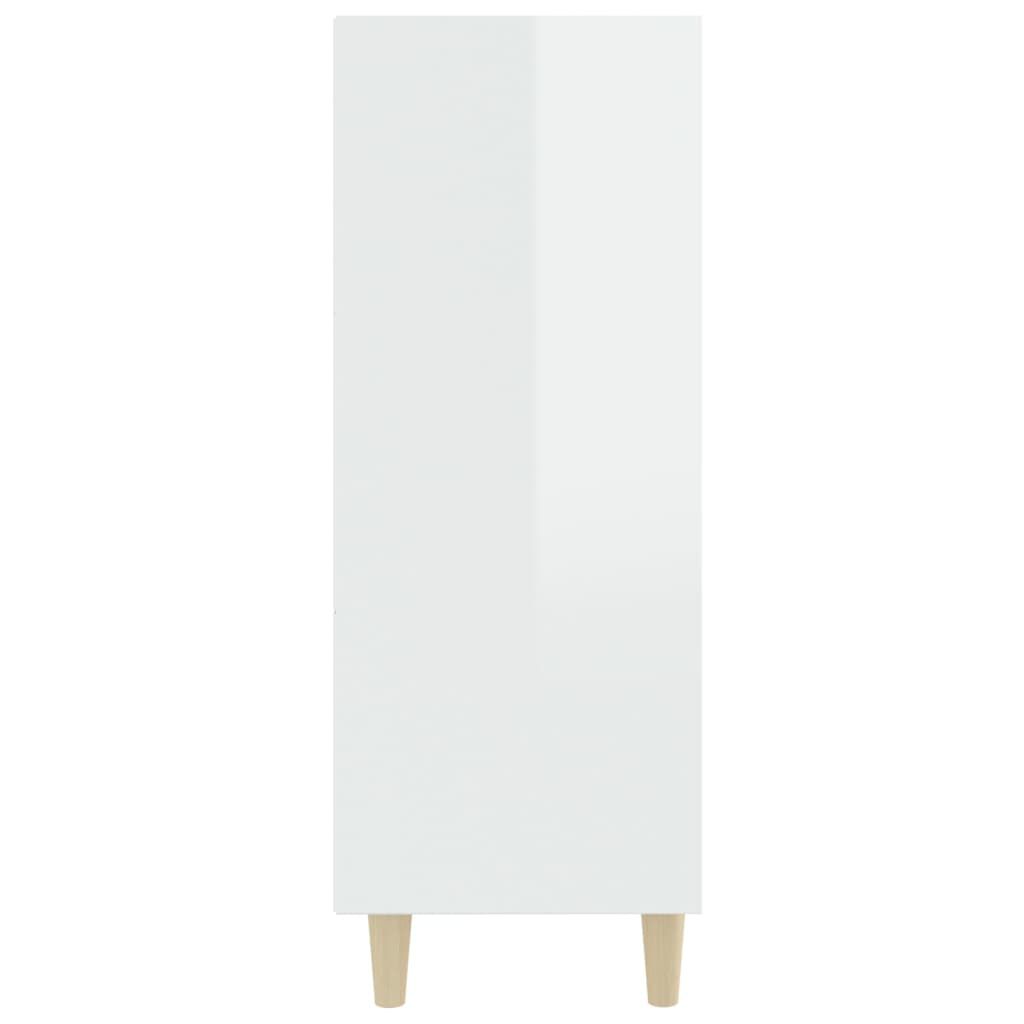 vidaXL Sideboard High Gloss White 69.5x32.5x90 cm Engineered Wood