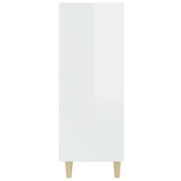 vidaXL Sideboard High Gloss White 69.5x32.5x90 cm Engineered Wood