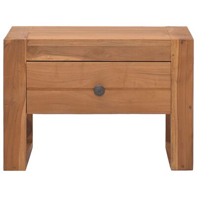 vidaXL Bedside Cabinet 50x30x35 cm Solid Teak Wood