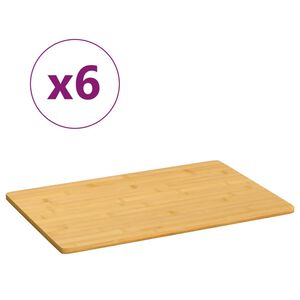 vidaXL Breakfast Plates 6 pcs 35x23x0.8 cm Bamboo
