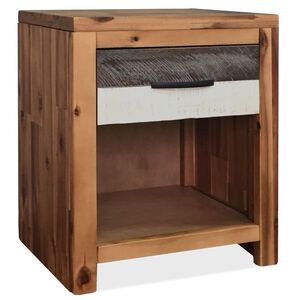 vidaXL Bedside Table Solid Acacia Wood 40x30x48 cm