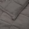 vidaXL Weighted Blanket Grey 135x200 cm Single 6 kg Fabric