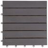 vidaXL Decking Tiles 20 pcs Grey Wash 30x30 cm Solid Acacia Wood