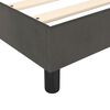 vidaXL Bed Frame without Mattress Dark Grey Queen Velvet