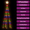 vidaXL Christmas Cone Tree Colourful 84 LEDs Decoration 50x150 cm