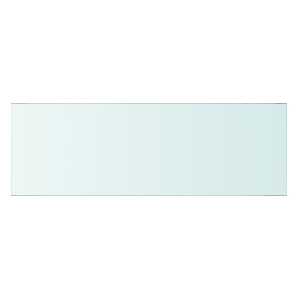 vidaXL Shelves 2 pcs Panel Glass Clear 60x20 cm