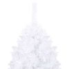 vidaXL Artificial Pre-lit Christmas Tree with Thick Branches White 210 cm