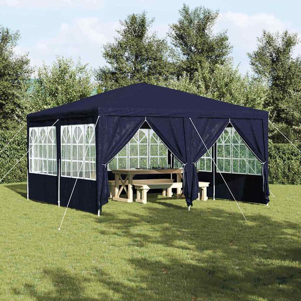 vidaXL Party Tent Blue 400 x 400 x 266 cm Polyethylene