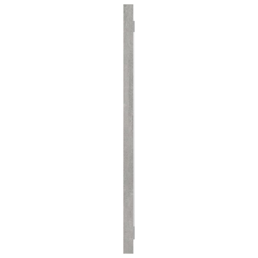 vidaXL Bathroom Mirror Concrete Grey 80x1.5x37 cm Engineered Wood