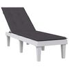 vidaXL Deck Chair Cushion Melange Anthracite (75+105)x50x4 cm Fabric