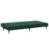 vidaXL 2-Seater Sofa Bed with Footstool Dark Green Velvet