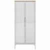 vidaXL Wardrobe FLORO White 77x53x171 cm Solid Wood Pine