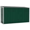 vidaXL Wall-mounted Garden Shed Green 118x288x178 cm Galvanised Steel