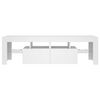 vidaXL TV Cabinet with LED Lights White 140x36.5x40 cm