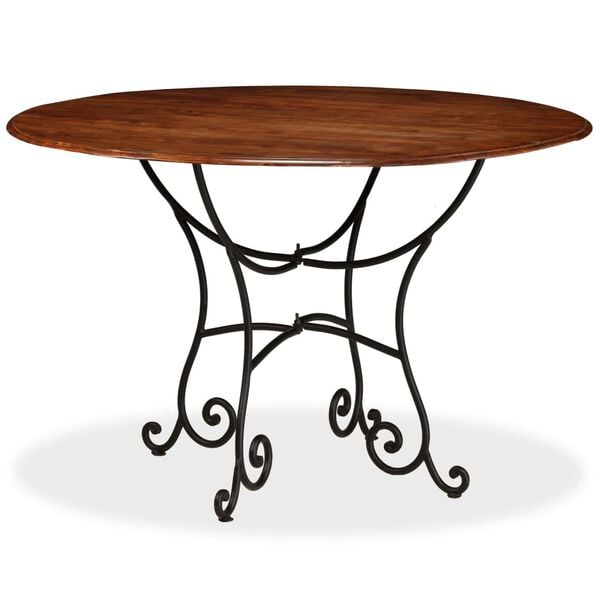 vidaXL Dining Table Solid Acacia Wood with Honey Finish 120x76 cm