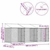 Dog Cage Silver 600 x 200 x 256 cm Galvanised Steel