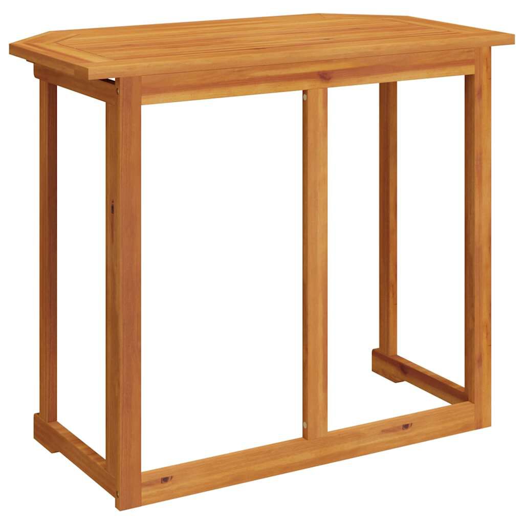 vidaXL Bistro Table 90x50x75 cm Solid Acacia Wood