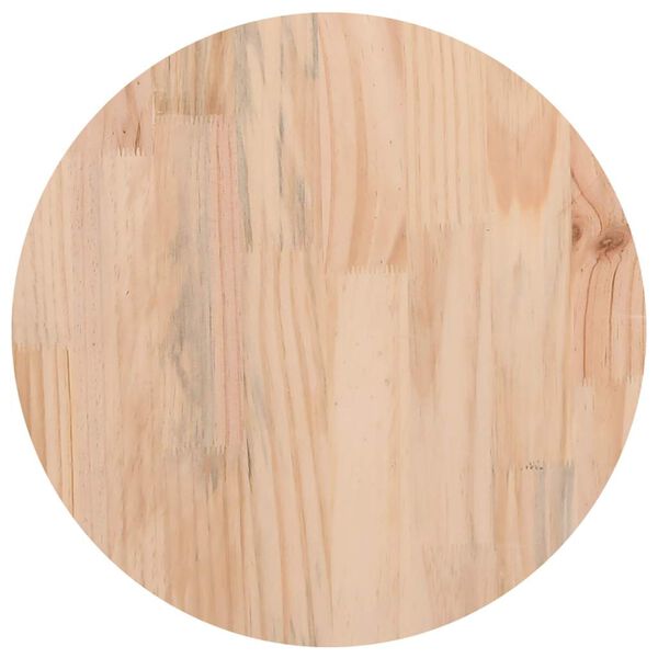 vidaXL Table Top Ø30x2.5 cm Solid Wood Pine