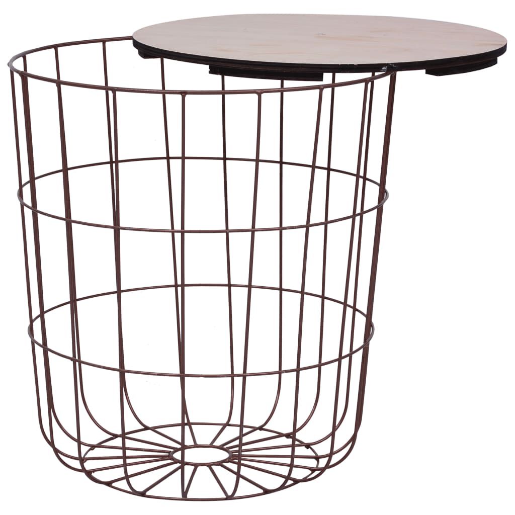 vidaXL Coffee Table Copper ? 39.5 cm MDF