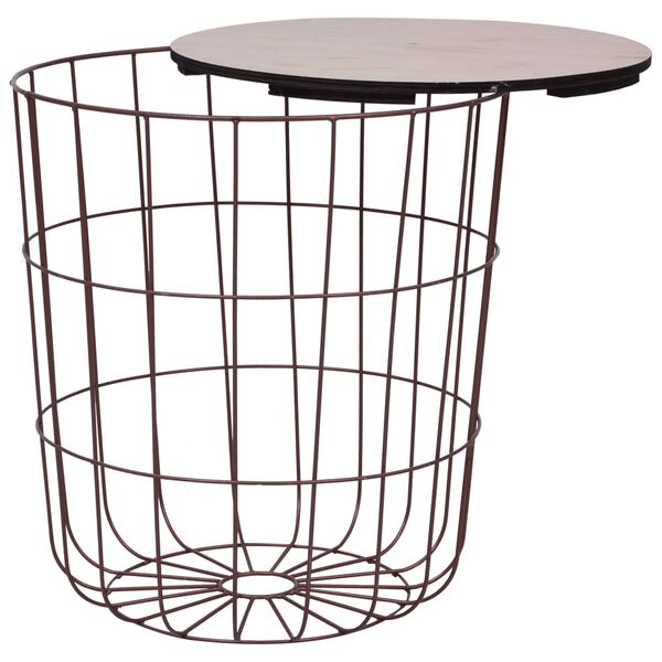 vidaXL Coffee Table Copper ? 39.5 cm MDF