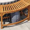 vidaXL Round Hot Tub Enclosure Surround Brown Ø255 cm