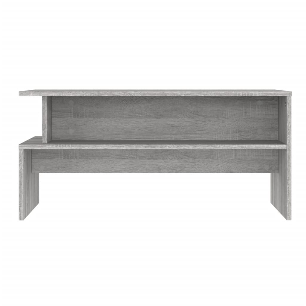 vidaXL Coffee Table Grey Sonoma 90x55x42.5 cm Engineered Wood