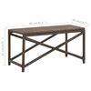 vidaXL Garden Bench 80 cm Poly Rattan Brown