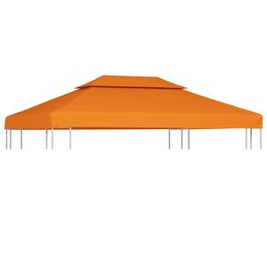 vidaXL Gazebo Cover Canopy Replacement 310 g / m&sup2; Orange 3 x 4 m
