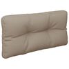 vidaXL Pallet Cushion Taupe 80x40x12 cm Fabric