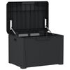 vidaXL Garden Storage Box Anthracite 125 L PP