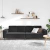 Sofa Set Black Velvet
