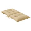 vidaXL Lowback Chair Cushions 2 pcs Melange Beige 100x50x7 cm Fabric