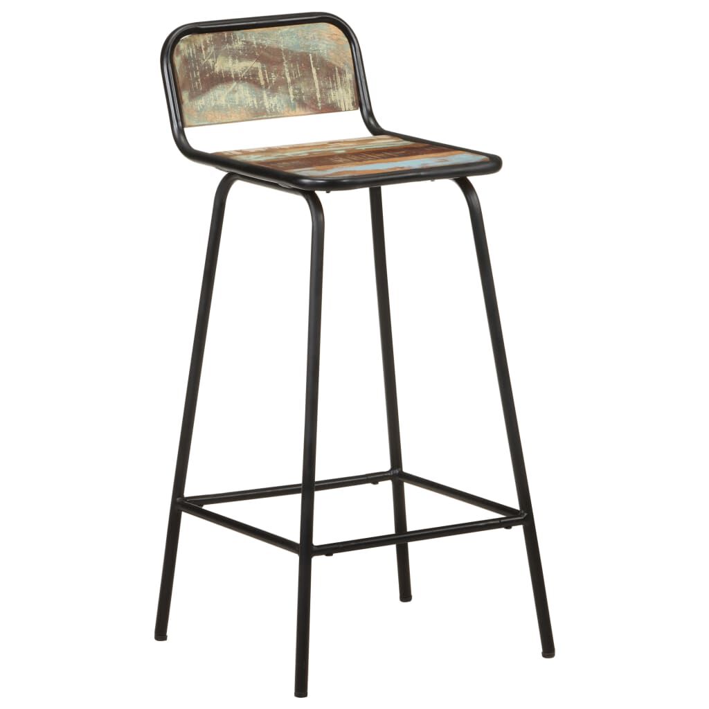 vidaXL Bar Chairs 2 pcs Solid Reclaimed Wood
