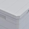 vidaXL Garden Storage Box 90 L Light Grey