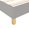 vidaXL Box Spring Bed Frame Light Grey Queen Fabric (US Only)