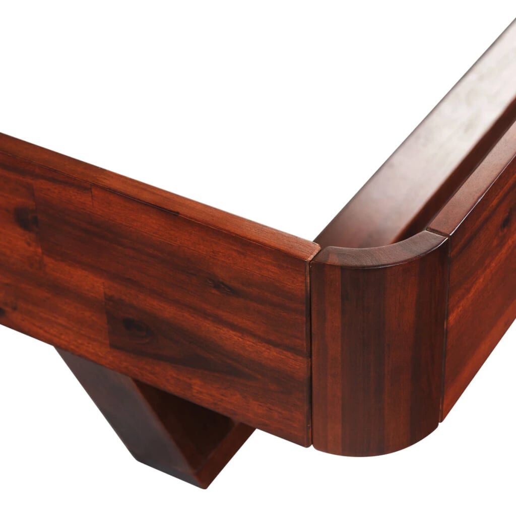 vidaXL Bed Frame without Mattress Solid Acacia Wood 70.9"x78.7"