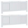 vidaXL RadiatorCover Manual 2 pcs White 205x20.5x81.5cm Engineeredwood