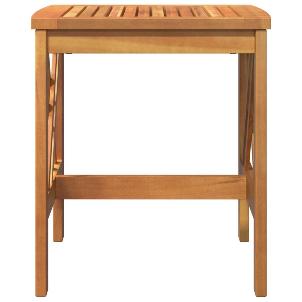 vidaXL Garden Side Table Brown 45x45x50 cm Solid Acacia Wood
