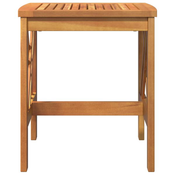 vidaXL Garden Side Table Brown 45x45x50 cm Solid Acacia Wood