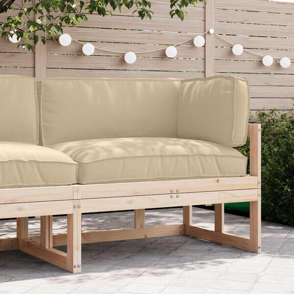 vidaXL Pallet Cushion Set 3 pcs Beige Oxford Fabric