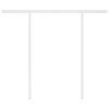 vidaXL Automatic Retractable Awning with Posts 3x2.5 m Cream