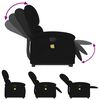 vidaXL Stand up Massage Recliner Chair Black Velvet