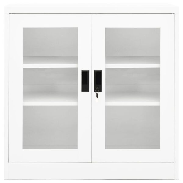 vidaXL Office Cabinet White 90x40x90 cm Steel