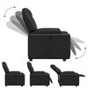 vidaXL Recliner Chair Black Faux Leather